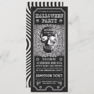 Halloween-Party Ticket Einladungen Psychedelic