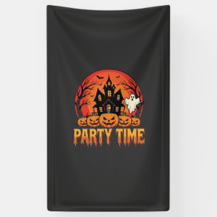 Halloween-Party-Time-Geist-Kürbis-Design_1 Banner