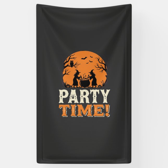 Halloween-Party-Time-Hexenkessel-Design_1 Banner (Vertikal)