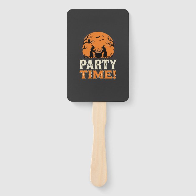 Halloween-Party-Time-Hexenkessel-Design_1 Fächer (Vorderseite)
