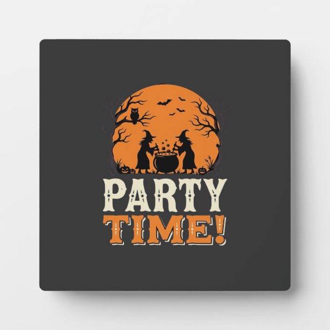 Halloween-Party-Time-Hexenkessel-Design_1 Fotoplatte (Vorderseite)