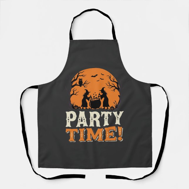 Halloween-Party-Time-Hexenkessel-Design_1 Schürze (Vorderseite)