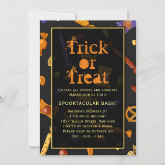 Halloween-Party Trick oder Behandlung Spooktacular Einladung