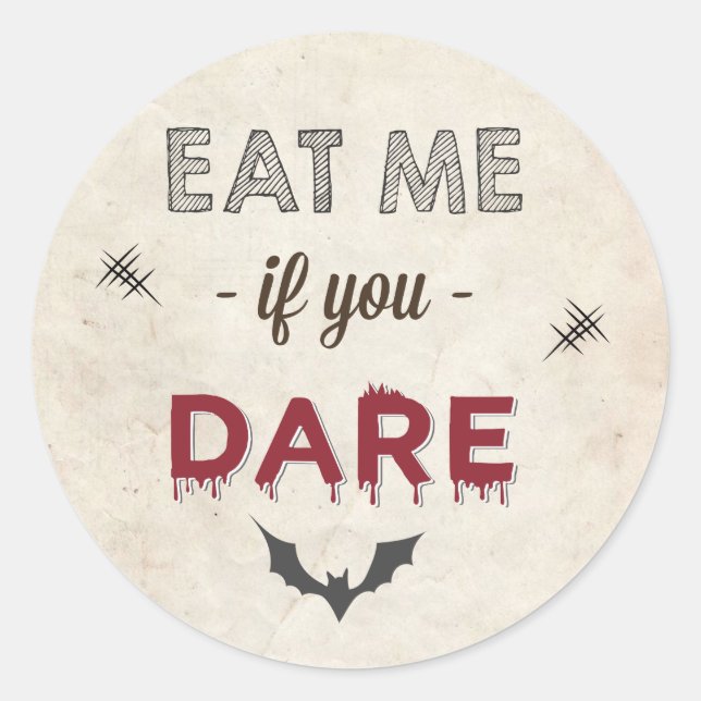 Halloween-Party Trick oder Treat Bag Geschenk Vorz Runder Aufkleber (Vorderseite)