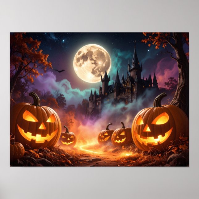 Halloween-Party Trick oder Trete Poster (Vorne)