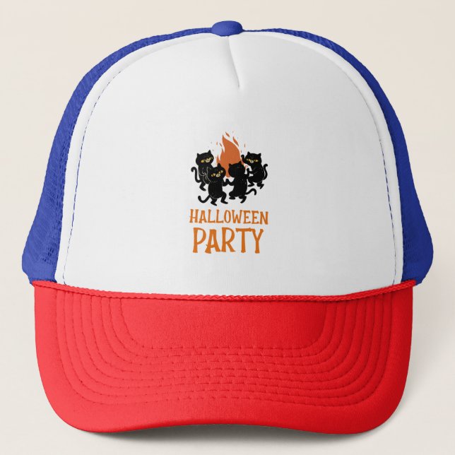 Halloween-Party Truckerkappe (Vorderseite)