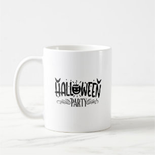 Halloween-Party Typografie Tasse