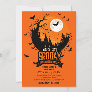 Halloween-Party Verfluchtes Schloss Gruseliger Fle Einladung