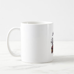 Halloween-Party Verlassenes Schloss Kürbisse Flede Kaffeetasse