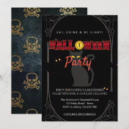 Halloween-Party Vintag Gothic Einladung