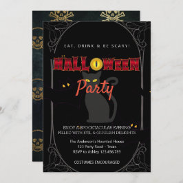 Halloween-Party Vintag Gothic Einladung