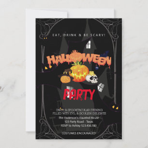 Halloween-Party Vintag Gothic Einladung