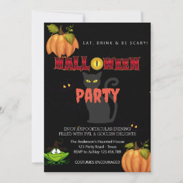 Halloween-Party Vintag Gothic Einladung