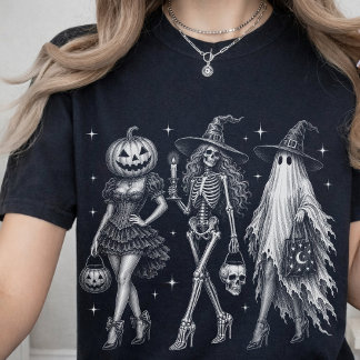 Halloween-Party | Vintage-Halloween Gruselige Mädc T-Shirt