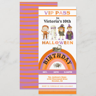 Halloween-Party VIP-Pass Einladung