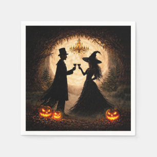 Halloween-Party Wein Thema  Serviette