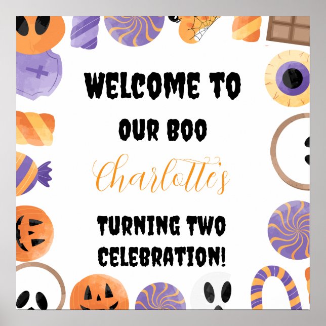 Halloween Party Welcome Poster (Vorne)