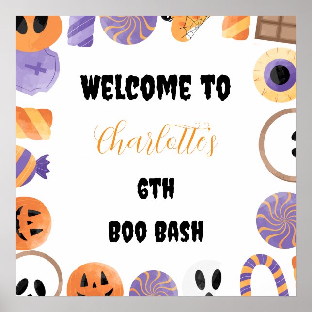 Halloween Party Welcome Poster (Vorne)