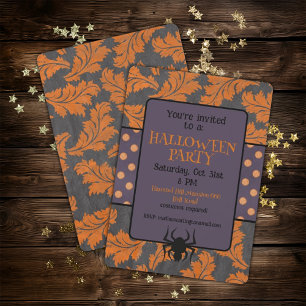 Halloween-Party Whimsisches Muster Einladung