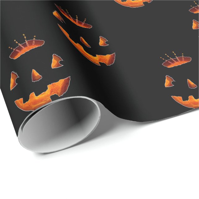 Halloween-Party Wrapping Paper Geschenkpapier (Rolleneckpunkt)