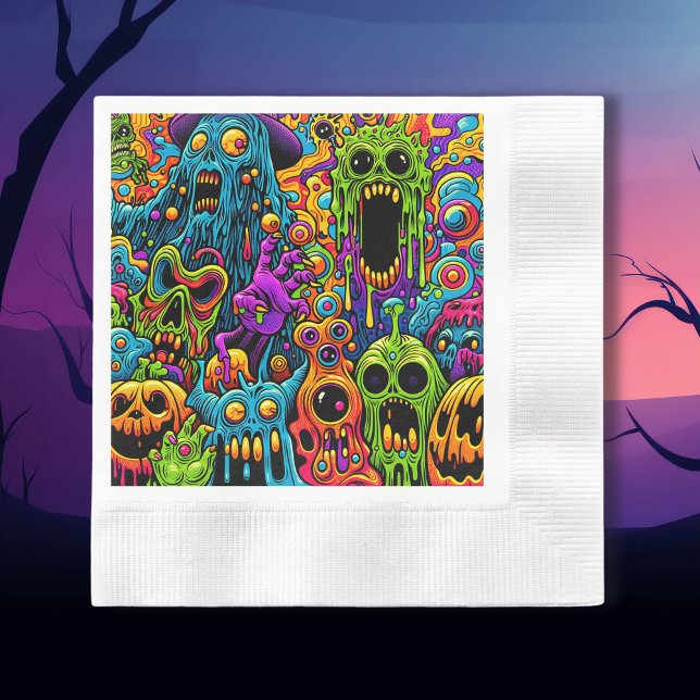 Halloween-Party | Zombie und Monster Serviette (Von Creator hochgeladen)