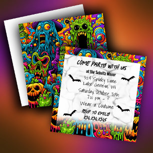 Halloween-Party Zombies und Monster