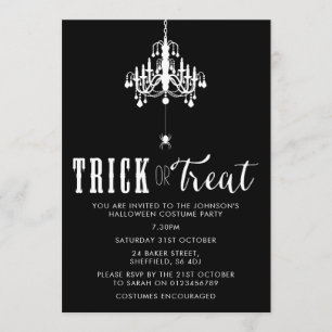 Halloween-Partyeinladung - eleganter Erwachsener Einladung