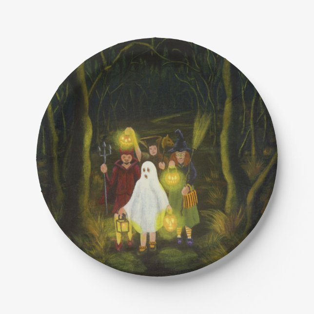Halloween-PartypapierTeller Pappteller (Vorderseite)