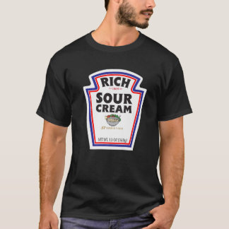 Halloween-Passende Kostüm-Reiche saure Creme-Flasc T-Shirt