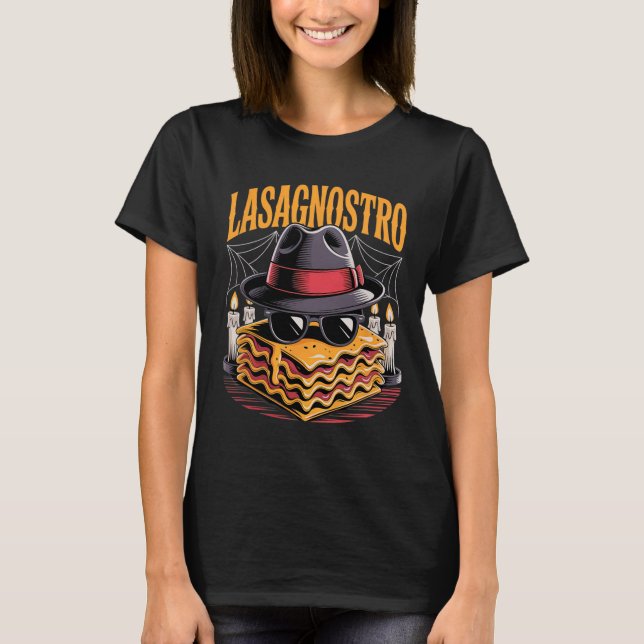 Halloween Pasta Meme Mafia Parody Funny Lasagna Ar T-Shirt (Vorderseite)