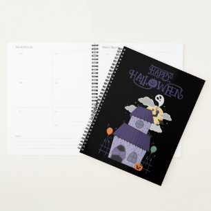 Halloween Pastel Goth Spuk House Planer