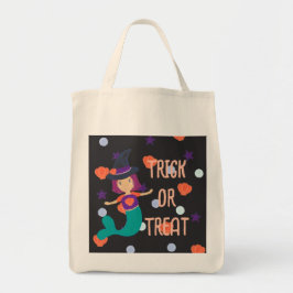 Halloween Pastel Mermaid Witch Trick oder Treat Tragetasche
