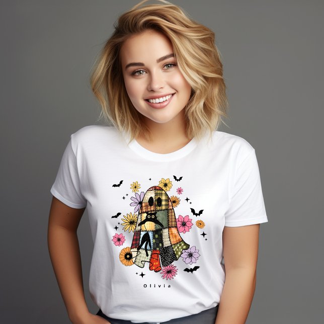 Halloween-Patchwork-Geist Vintage T-Shirt (Von Creator hochgeladen)