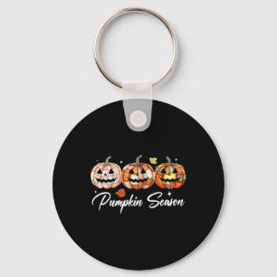 Halloween Patchwork Pumpkin Quilfall-Ästhetik Schlüsselanhänger