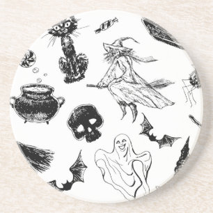 Halloween pattern design untersetzer