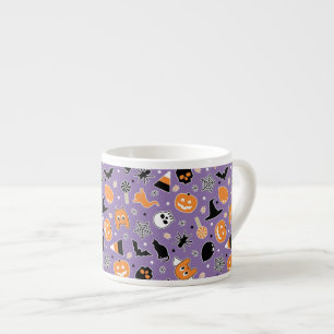 Halloween Pattern Espressotasse