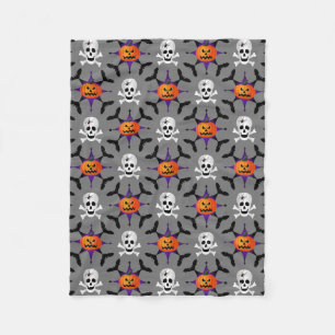 Halloween Pattern Fleecedecke