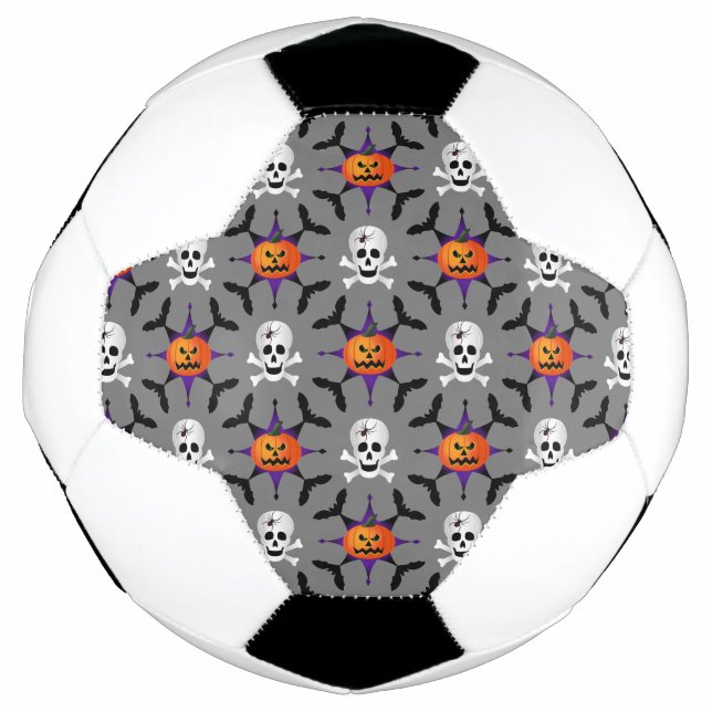 Halloween Pattern Fußball (Vorderseite)