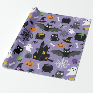 Halloween Pattern Geschenkpapier