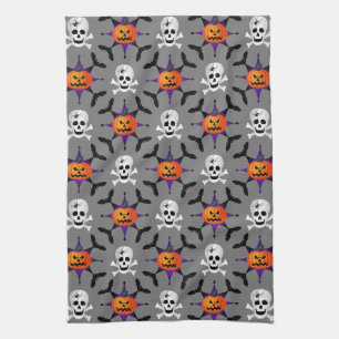 Halloween Pattern Geschirrtuch