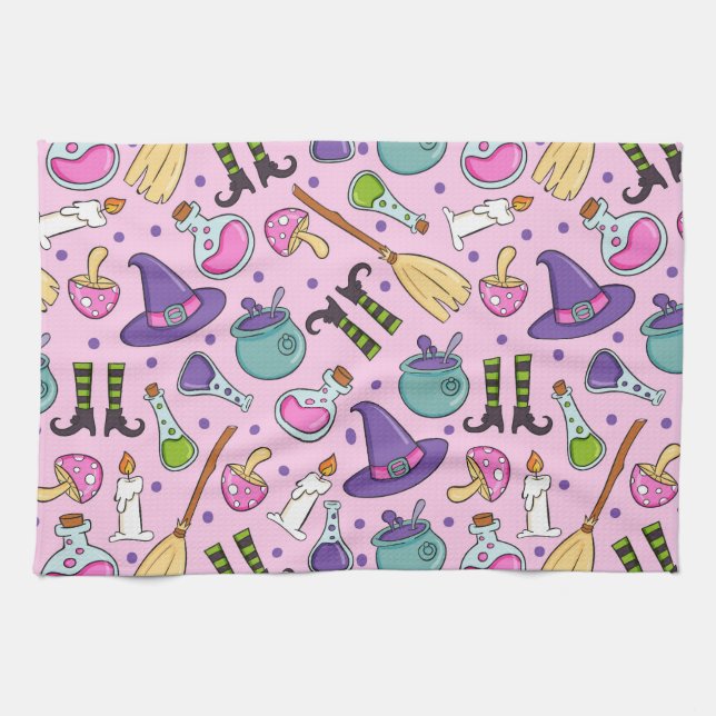 Halloween Pattern Geschirrtuch (Horizontal)