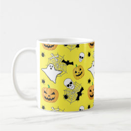 Halloween Pattern Kaffeetasse