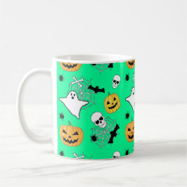 Halloween Pattern Kaffeetasse