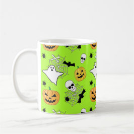 Halloween Pattern Kaffeetasse
