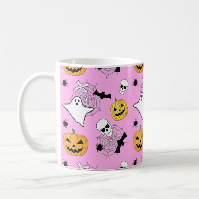 Halloween Pattern Kaffeetasse (Links)