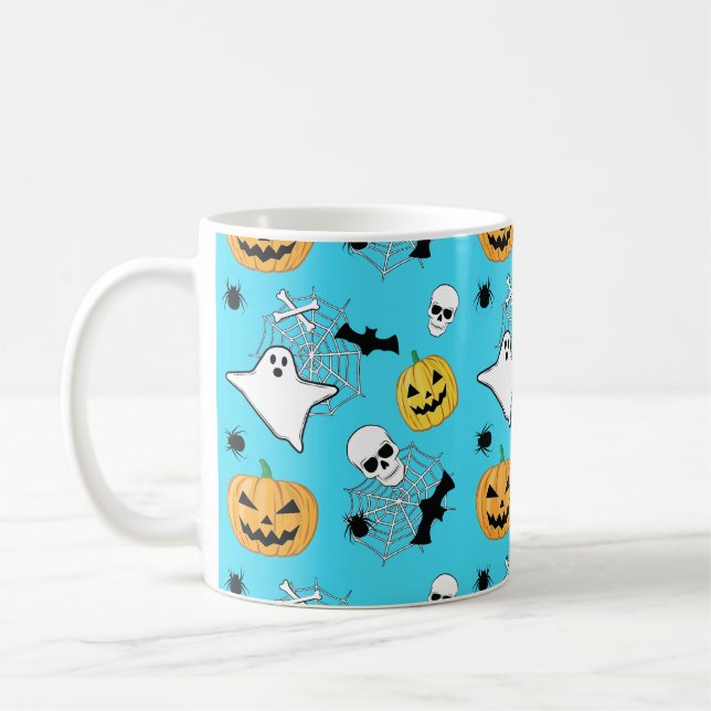 Halloween Pattern Kaffeetasse (Links)