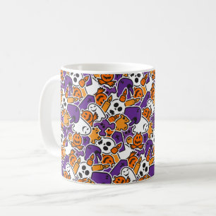 Halloween Pattern Kaffeetasse
