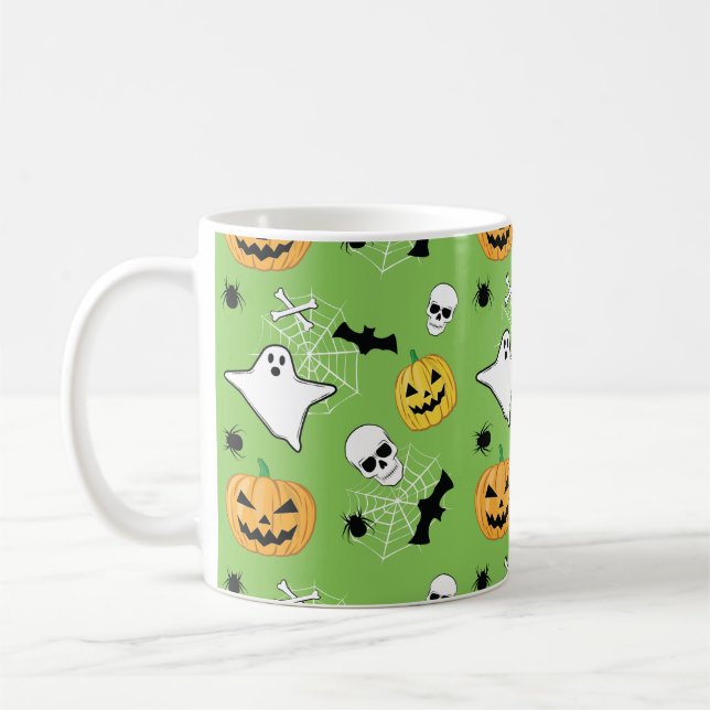 Halloween Pattern Kaffeetasse (Links)