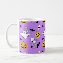 Halloween Pattern Kaffeetasse