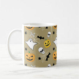 Halloween Pattern Kaffeetasse